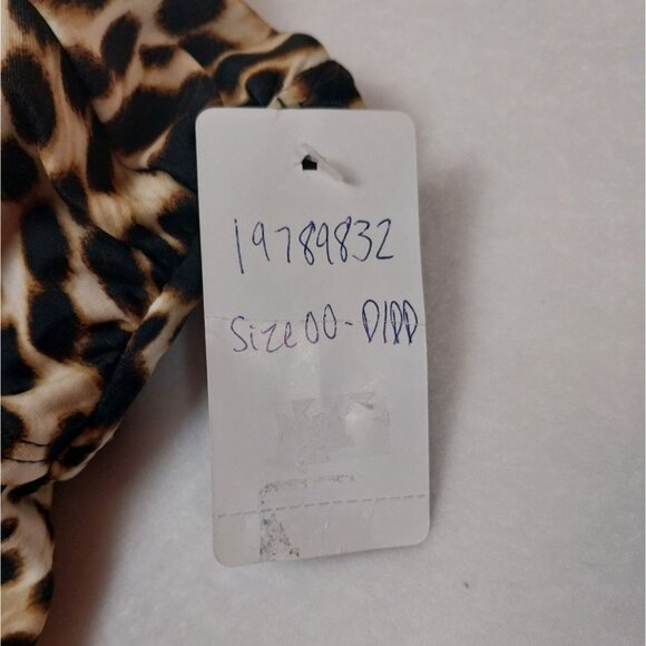 NWT Torrid Underwire Twist Front Cheetah Tankini Top Sz M/L 00/D/DD - Picture 11 of 13